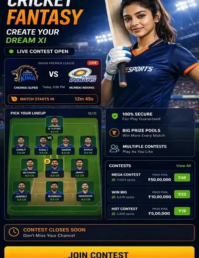 Come (come win apk) fantasy cricket & matchday visual 3